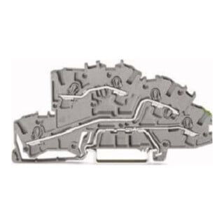 WAGO Installationsborne 4 mm² L/L/PE gris 2003-7645