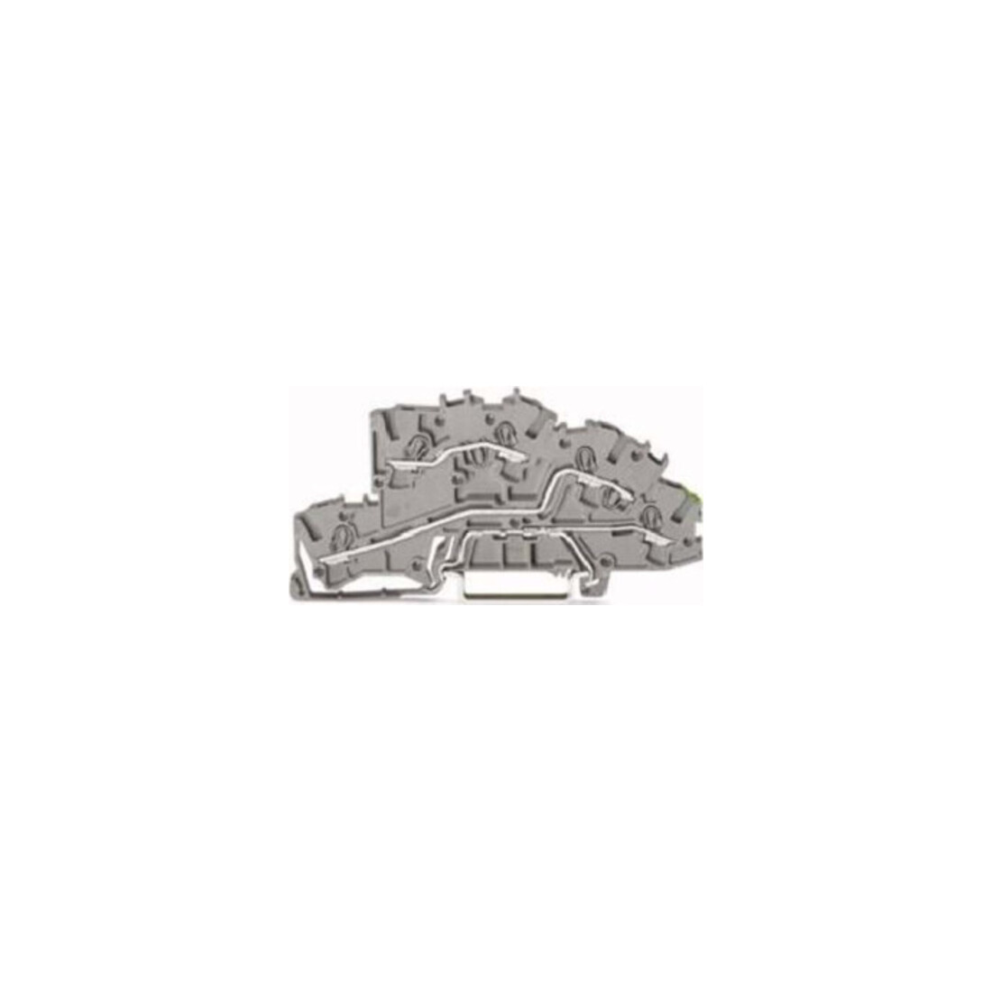 WAGO Installationsborne 4 mm² L/L/PE gris 2003-7645