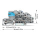 WAGO Installationsborne 4 mm² NT/L/PE gris 2003-7641