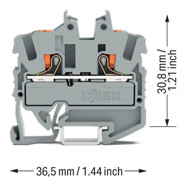 WAGO Mini-Connecteur de dérivation 2252-1201 2,5 mm² gris