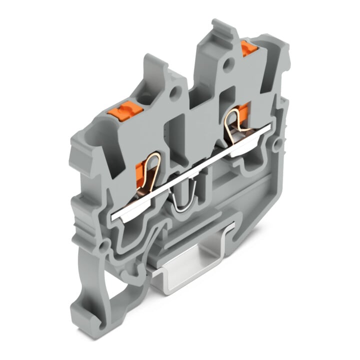 WAGO Mini-Durchgangsklemme 2250-1201 2-Leiter 1mm² grau