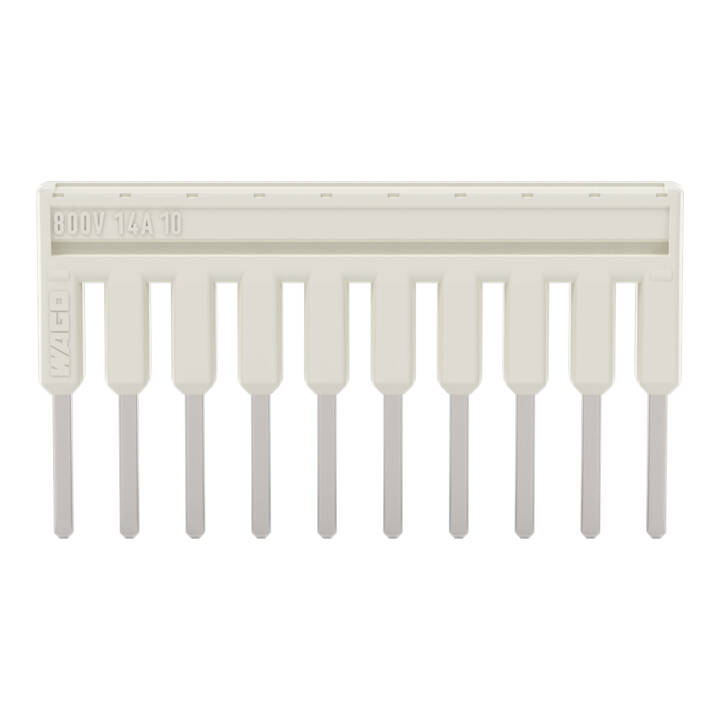 WAGO Peigne de raccordement 10 voies gris clair 2000-410