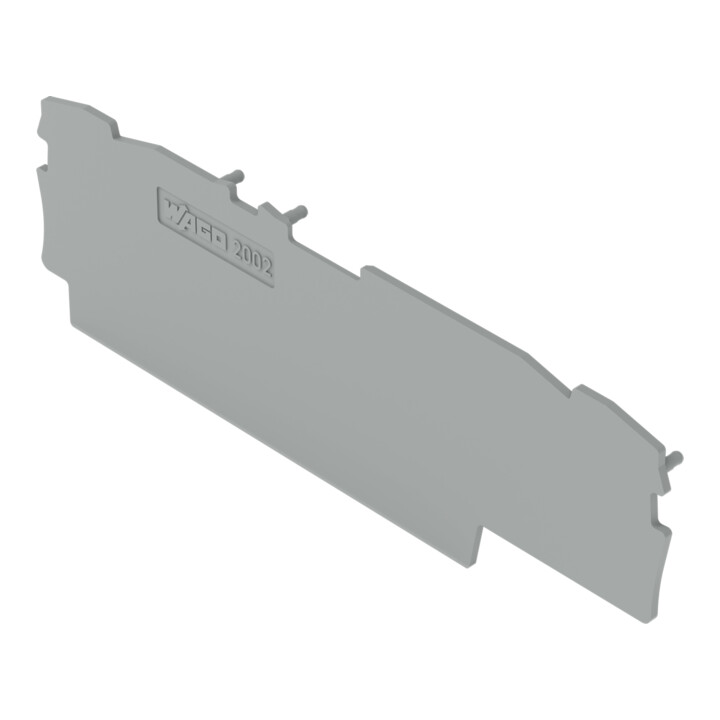 WAGO Plaque de fin de course et intermédiaire Top Job S 4L 2002-1891 1 mm gris