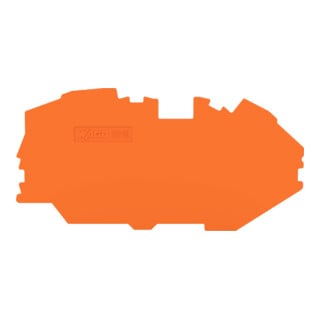 WAGO Plaque de fin/intermédiaire 1 mm orange 2216-7692