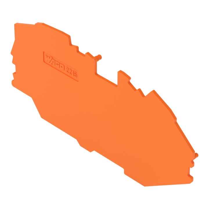 WAGO Plaque de fin/intermédiaire 1 mm orange 2216-7692