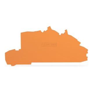 WAGO Plaque de terminaison et intermédiaire 2203-7692 orange 0,8 mm V0