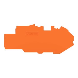 WAGO Plaque de terminaison/intermédiaire 1 mm orange 2216-7792