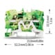 WAGO Schutzleiterklemme 4 mm², vert/jaune 2004-1207