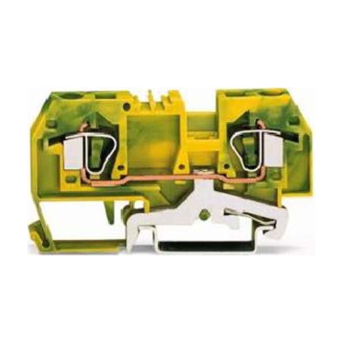WAGO Schutzleiterklemme vert/jaune 0,2-6 mm² 282-907