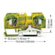 WAGO Schutzleiterklemme vert/jaune 0,2-6 mm² 282-907