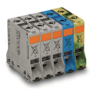 WAGO Set triphasé 285-199 bornes haute intensité 95 mm²