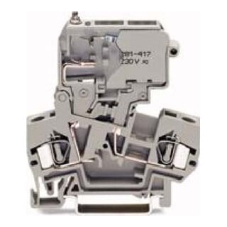 WAGO Sicherungsklemme 0,08-4 mm² gris 281-611/281-417