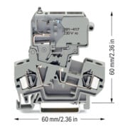 WAGO Sicherungsklemme 0,08-4 mm² gris 281-611/281-417-5