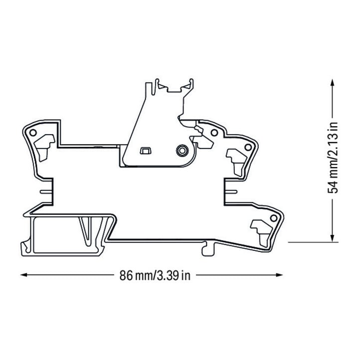 WAGO Stecksocle avec relais 1W, 230VAC/16A 788-508