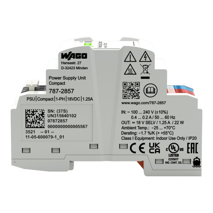 WAGO Stromversorgung 787-2857 DC18V 1,25A