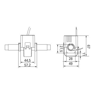 WAGO Transformateur de courant pour câbles 200A/1A 0,2 VA 855-4101/200-001