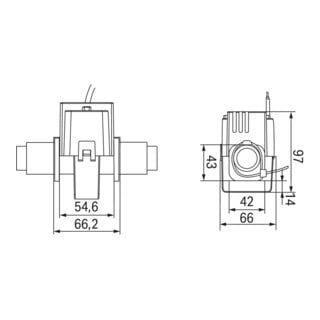 WAGO Transformateur de courant pour câbles 400A/1A 0,5 855-5001/400-000