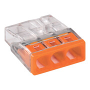 WAGO Wagoklemme 3x0,5-2,5 mm² orange
