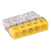 WAGO Wagoklemme 5x0,5-2,5 mm² jaune
