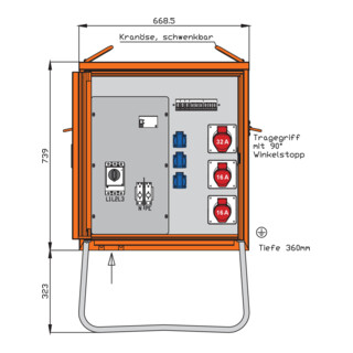 Walther Werke Armoire de distribution 22 kVA WV0270R1