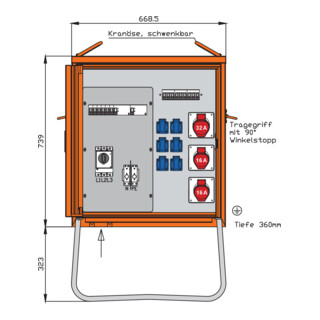 Walther Werke Armoire de distribution 44kVA WV0310R1