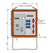 Walther Werke Armoire de distribution 44kVA WV0310R1-1