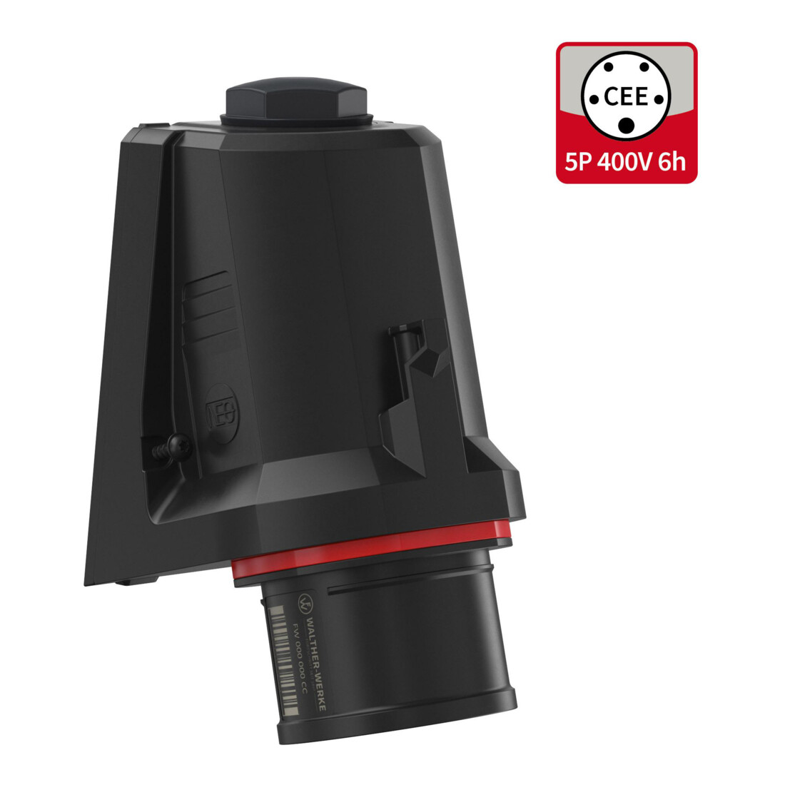 Walther Werke CEE NEO Wandgerätestecker schräg 16A5P6h IP54 FW710506CC