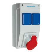 Walther Werke Combinaison de prises en plastique, boîtier mural 6570105-1