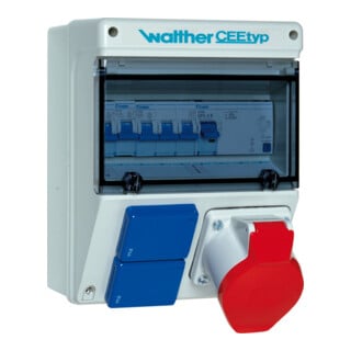Walther Werke Combinaison de prises en plastique, boîtier mural 6921109