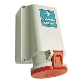 Walther Werke Prise murale 63A 5p. 400V 6h IP44 161