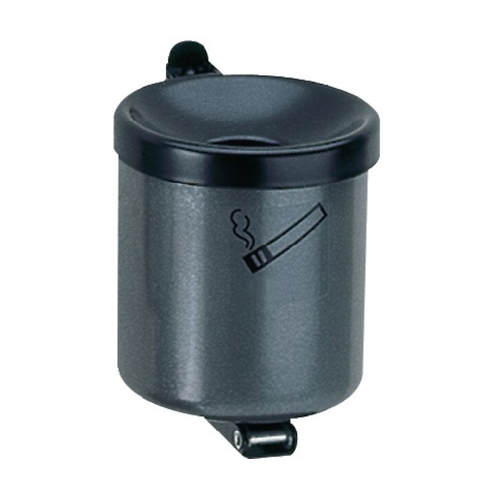 Wandascher, 0,6 Liter, Durchm.xH 90x100 mm, Stahlblech graphit