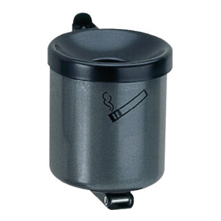 Wandascher, 1 liter, Durchm.xH 110x120 mm, Stahlblech graphit