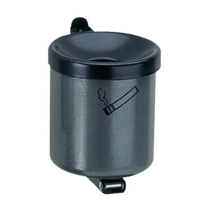 Wandascher, 2,4 Liter, Durchm.xH 150x145 mm, Stahlblech graphit