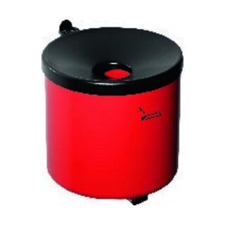 Wandascher Ø90xH100mm rot m.Kippvorrichtung TKG
