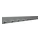Wandgarderobe Länge 1500mm 15 Mantelhaken Alu F1 Rundhaken-1