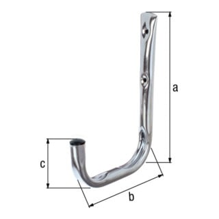 Wandhaken einfach A.250mm STA verz.H.300mm D.18mm GAH