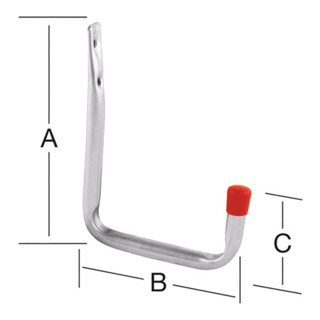 Wandhaken U-Form A.114mm verz.VORMANN