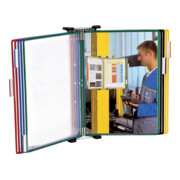 Wandhalterset 1x10 Sichttafeln farbig sortiert PVC-Folie m.Rahmen2St/KT TARIFOLD