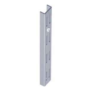 Wandschiene L.1500 mm blanche STA système à éléments, perforation double rangée
