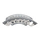 Wandschlauchhalter Form B Alu extra groß B388xT187mm-2