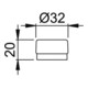 Wandtürstopper D.32mm H.20mm VA F69 ma HOPPE-4