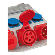 Wandverteiler 4/32 IP44 4x LS 230V/16 A, 1xLS 400V/16 A, 1xFI 40 A 4-polig 30mA-4