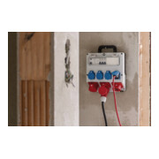 Wandverteiler 400V/16A IP44 3x LS 230V/16 A, 1xFI 40 A 4-polig 30mA-2
