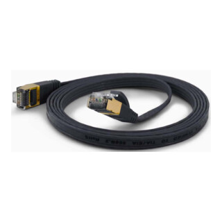 wantec Câble de raccordement FTP Cat.6A 2,0 m RJ45 1,6x6,5 mm noir