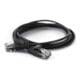 wantec Câble de raccordement UTP Cat.6A 5,0 m noir RJ45 2,8 mm