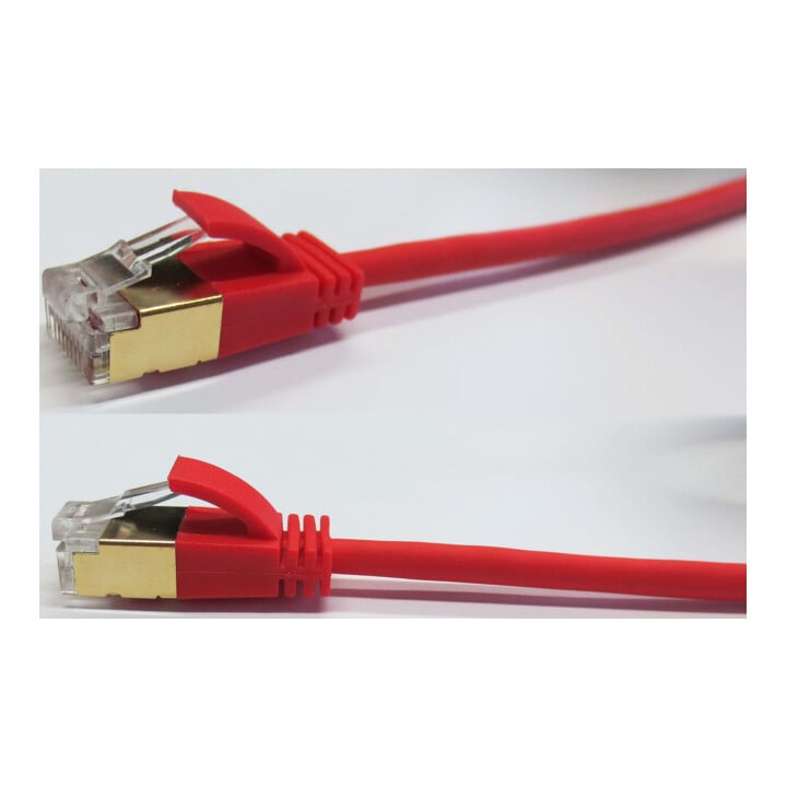 wantec Câble patch SSTP 7,0 m Cat.6A noir 4 mm 7206