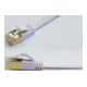 wantec FTP-Patchkabel Cat.6A 0,5m RJ45 1,6 x 6,5mm weiß 7004