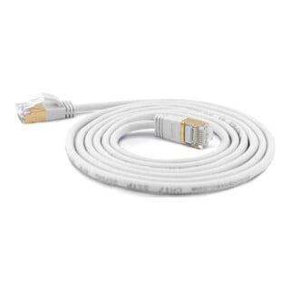 wantec SSTP-Patchkabel 7116 Cat.6A 0,5m weiß 4mm Steck.