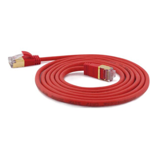 wantec SSTP-Patchkabel 7161 Cat.6A 2,0m rot 4mm Steck.
