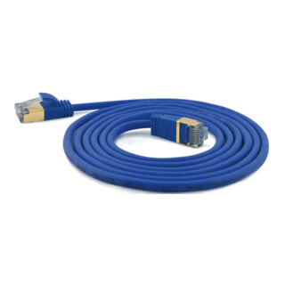 wantec SSTP-Patchkabel Cat.6A 1,0m blau 4mm 7131
